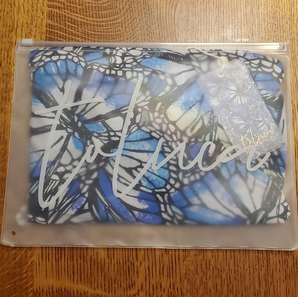 Toluca Swim Irina Lace-up Back Bandeau- Adonis - Picture 3 of 10